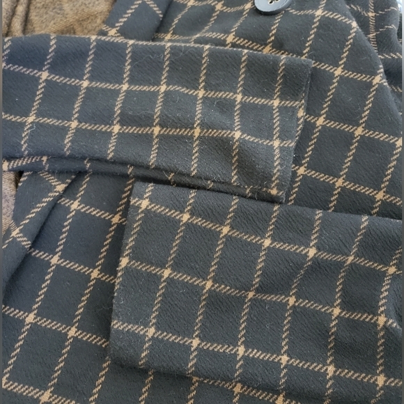 Anthropologie Sanctuary Windowpane Plaid Wrap Sweater Cardigan size Small - Picture 13 of 14